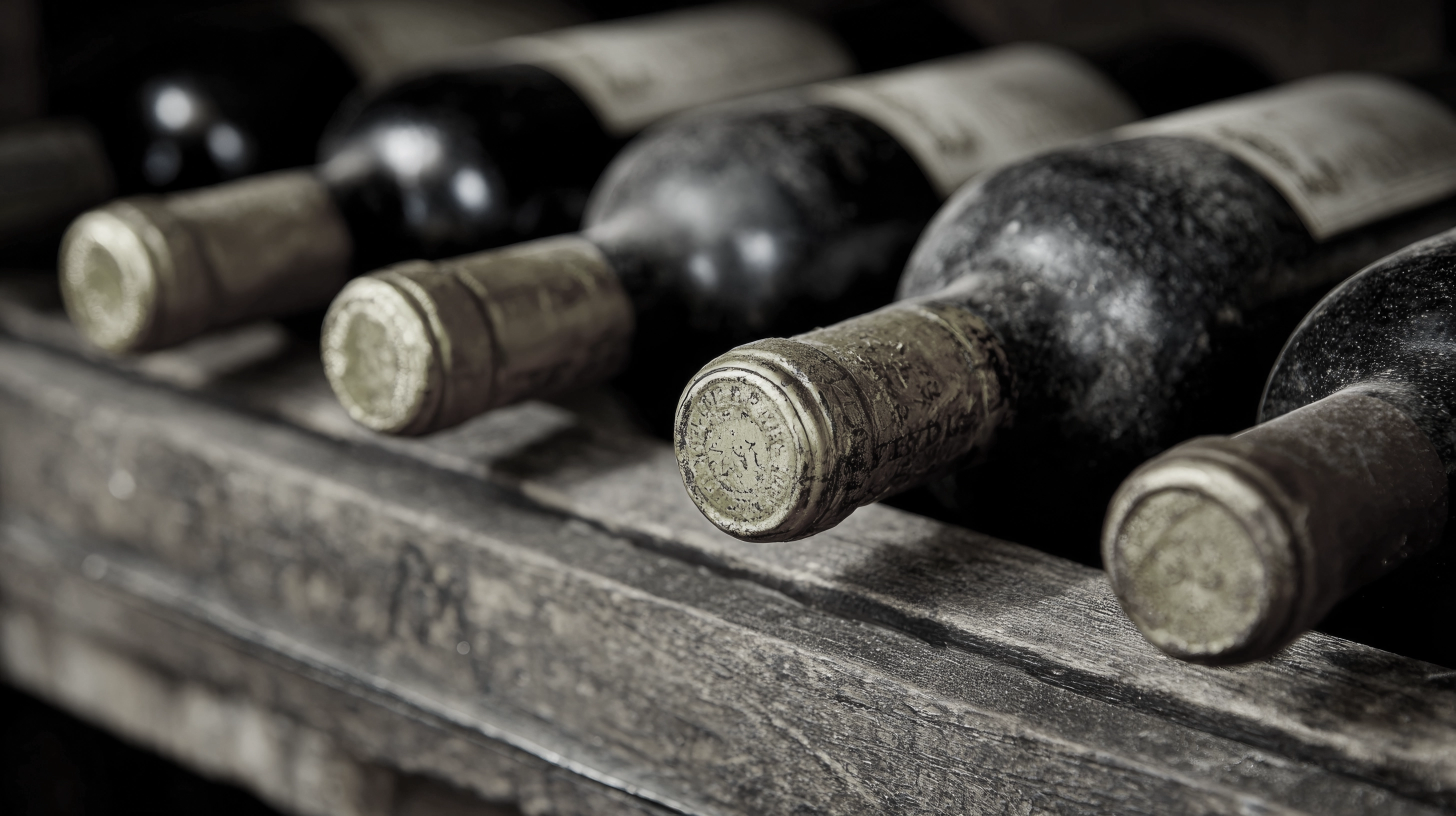 Verstaubte-Weinflaschen-im-Regal